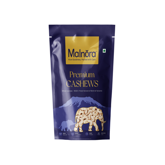 Malnora 100% Natural Premium Whole Cashews